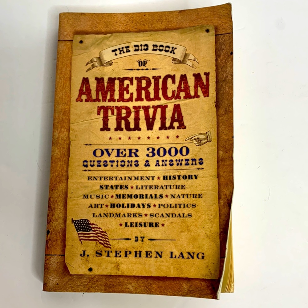 Book | The Big Book Of American Trivia | Over 3000 Questions & Answers History